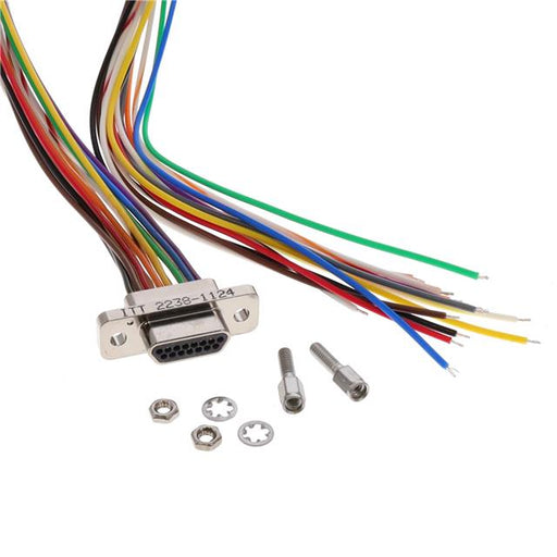 MDM-15PH006P-A174 by ITT Cannon, LLC - CABLE ASY D TO WIRE 15P 914.4MM