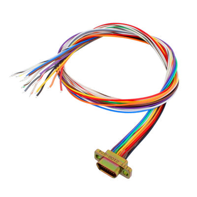 MDM-15SH003A by ITT Cannon, LLC - CABLE ASY D TO WIRE 15P 457.2MM