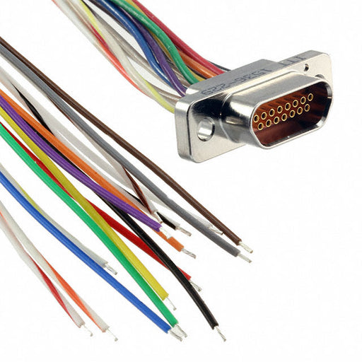 MDM-15SH006B-A174-F222 by ITT Cannon, LLC - CABLE ASY D TO WIRE 15P 914.4MM