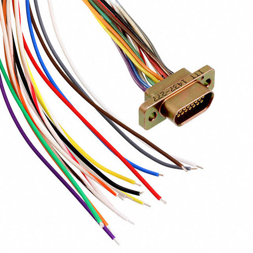 MDM-15SH006B-F222 by ITT Cannon, LLC - CABLE ASY D TO WIRE 15P 914.4MM