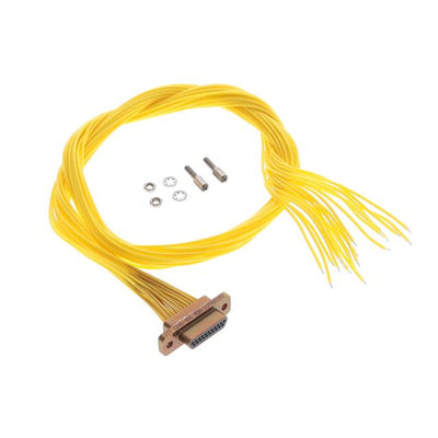 MDM-21PH001M7 by ITT Cannon, LLC - MDM 21 P WIRED - 18"" YELLOW