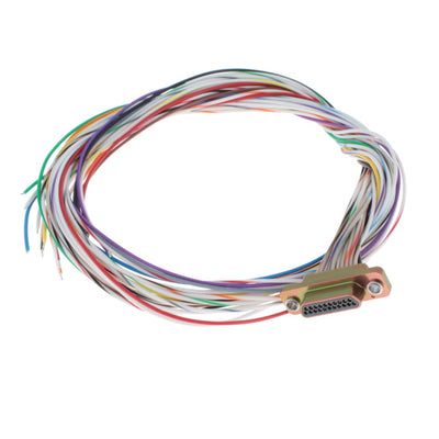 MDM-21PH003F by ITT Cannon, LLC - CABLE ASY D TO WIRE 21P 457.2MM