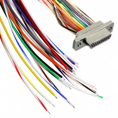 MDM-21PH006B-A174-F222 by ITT Cannon, LLC - CABLE ASY D TO WIRE 21P 914.4MM