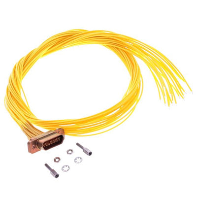 MDM-21SH001M7 by ITT Cannon, LLC - MDM 21 S WIRED - 18"" YELLOW
