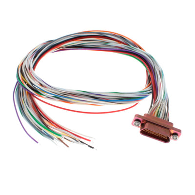 MDM-21SH003F by ITT Cannon, LLC - CABLE ASY D TO WIRE 21P 457.2MM
