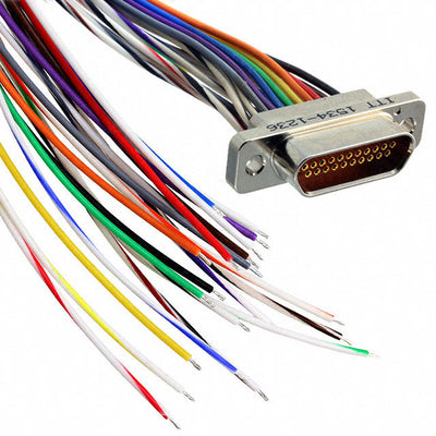 MDM-21SH006B-A174-F222 by ITT Cannon, LLC - CABLE ASY D TO WIRE 21P 914.4MM