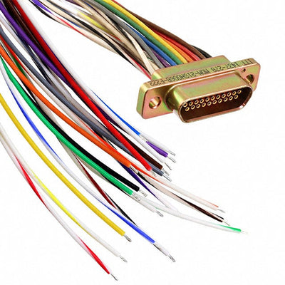 MDM-21SH006B-F222 by ITT Cannon, LLC - CABLE ASY D TO WIRE 21P 914.4MM