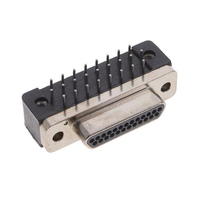 MDM-25PCBR-T-A174 by ITT Cannon, LLC - CONNECTOR MICRO-D PLUG 25POS R/A SLDR