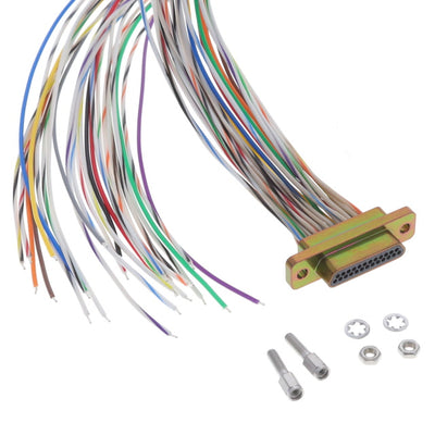 MDM-25PH003P by ITT Cannon, LLC - CABLE ASY D TO WIRE 25P 457.2MM