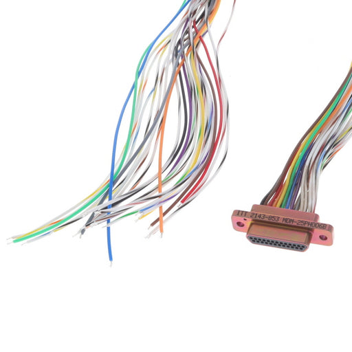 MDM-25PH006B by ITT Cannon, LLC - CABLE ASY D TO WIRE 25P 914.4MM