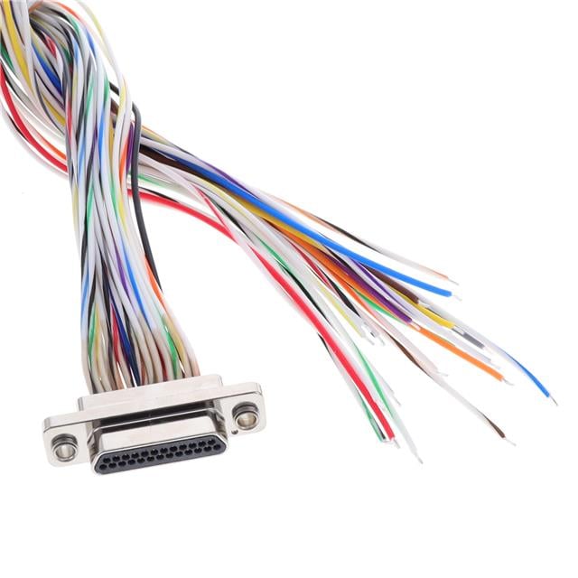 MDM-25PH006F-A174 by ITT Cannon, LLC - CABLE ASY D TO WIRE 25P 914.4MM