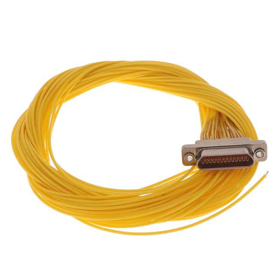 MDM-25SH001F-A174 by ITT Cannon, LLC - CABLE ASY D TO WIRE 25P 457.2MM