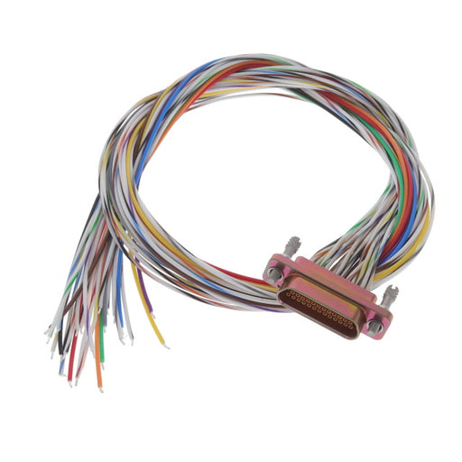 MDM-25SH003K by ITT Cannon, LLC - CABLE ASY D TO WIRE 25P 457.2MM