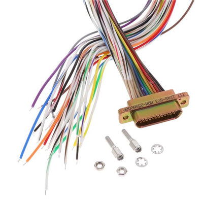MDM-25SH006P by ITT Cannon, LLC - CABLE ASY D TO WIRE 25P 914.4MM