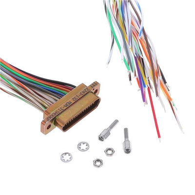 MDM-31SH006P by ITT Cannon, LLC - CABLE ASY D TO WIRE 31P 914.4MM
