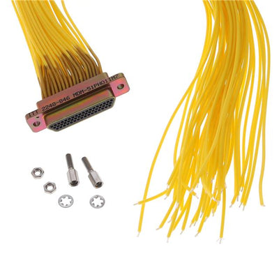 MDM-51PH011M7 by ITT Cannon, LLC - MDM 51 P WIRED - 36"" YELLOW