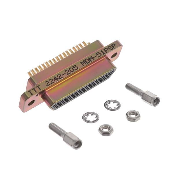 MDM-51PSP by ITT Cannon, LLC - CONNECTOR MICRO-D PLUG 51POS PNL MNT