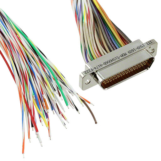MDM-51SH006B-A174-F222 by ITT Cannon, LLC - CABLE ASY D TO WIRE 51P 914.4MM