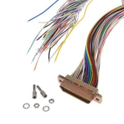 MDM-51SH006M7 by ITT Cannon, LLC - MDM 51 S WIRED - 36"" MULTI COLOR