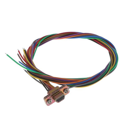 MDM-9PH003F-F222 by ITT Cannon, LLC - MIC 9C PIN 18"" RBW FLOAT HTEMP