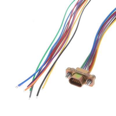 MDM-9SH003L by ITT Cannon, LLC - CABLE ASY D TO WIRE 9P 457.2MM