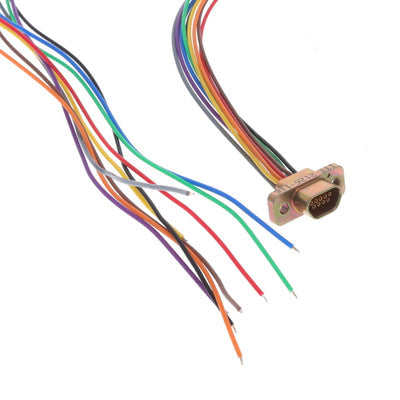 MDM-9SH005B by ITT Cannon, LLC - CABLE ASSY D TO WIRE 9P 762MM