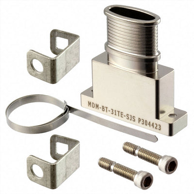 MDM-BT-31TE-SJS by ITT Cannon, LLC - CONNECTOR BACKSHELL 31POS 180DEG SHLD
