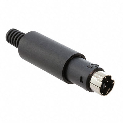 MDP-006 by Adam Tech - CONNECTOR PLUG MALE MINI DIN 6P SILV