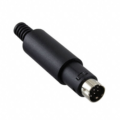 MDP-008 by Adam Tech - CONNECTOR PLUG MALE MINI DIN 8P SILV