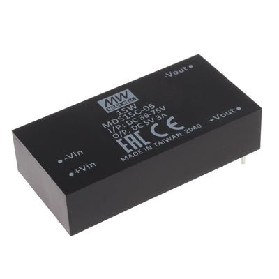 MDS15C-05 by MEAN WELL USA Inc. - DC DC CONVERTER 5V 15W