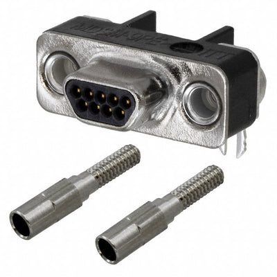 MDSM-9PE-Z10-VR25 by ITT Cannon, LLC - CONNECTOR MICRO-D PLUG 9POS R/A SLDR