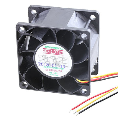 ME6038L12B2-FSR by Mechatronics Fan Group - FAN AXIAL 60X38MM 12VDC WIRE