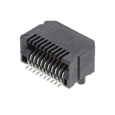 MECT-110-01-M-D-RA1-TR by Samtec Inc. - CONNECTOR SFP+ RCPT 20POS SLD R/A SMD