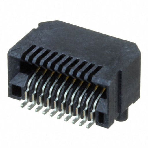 MECT-110-01-MM-D-RA1 by Samtec Inc. - CONNECTOR SFP+ RCPT 20POS SLD R/A SMD