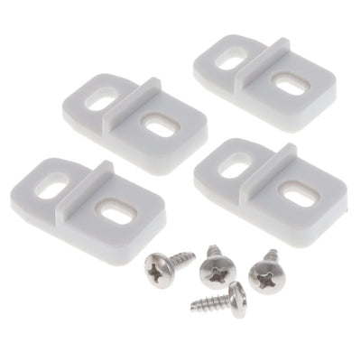 MF0060 by Hammond Manufacturing - MOUNT FEET POLY CLOSD SLOT SET/4