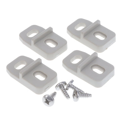 MF0061 by Hammond Manufacturing - MOUNT FEET ABS CLOSED SLOT SET/4