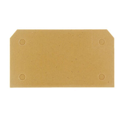 0146720000 by Weidmuller - CONNECTOR TERM BLK END PLATE RAIL YLW