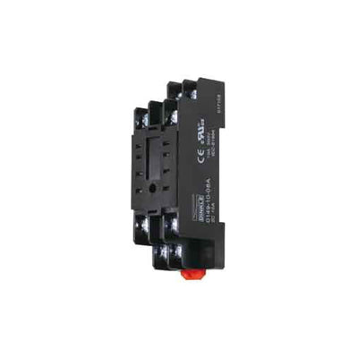 0149-10-08A by Dinkle Corporation, USA - RELAY SOCKET 8 POSITION DIN RAIL