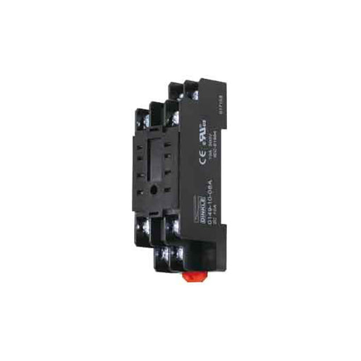 0149-10-08A by Dinkle Corporation, USA - RELAY SOCKET 8 POSITION DIN RAIL