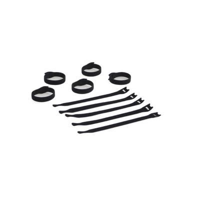 0300-1-002-00 by Kendall Howard - HOOK&LOOP TIE BLK 8"" 10 PACK