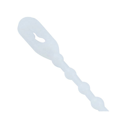 04-06BD9 by NTE Electronics, Inc - BEADED CABLE TIE 6 INCH 100 BAG