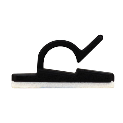 04-CLP001-0 by NTE Electronics, Inc - CABLE CLIP WIRE SADDLE BLK 50/BAG