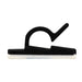 04-CLP001-0 by NTE Electronics, Inc - CABLE CLIP WIRE SADDLE BLK 50/BAG