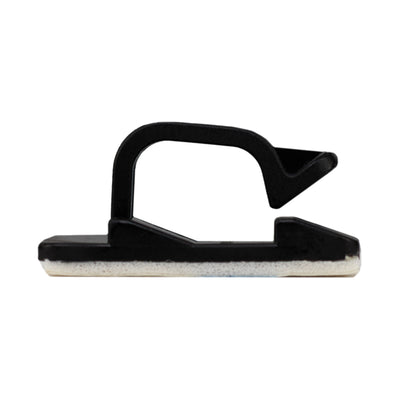 04-CLP003-0 by NTE Electronics, Inc - CABLE CLIP WIRE SADDLE BLK 50/BAG
