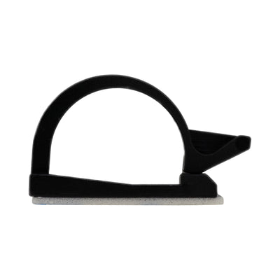 04-CLP004-0 by NTE Electronics, Inc - CABLE CLIP WIRE SADDLE BLK 50/BAG