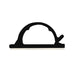 04-CLP005-0 by NTE Electronics, Inc - CABLE CLIP WIRE SADDLE BLK 50/BAG