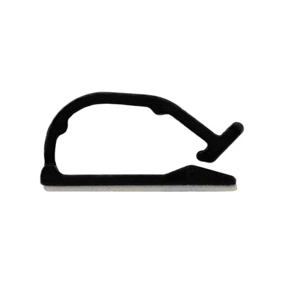 04-CLP006-0 by NTE Electronics, Inc - CABLE CLIP WIRE SADDLE BLK 50/BAG