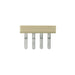 0482900000 by Weidmuller - JUMPER TERM BLK 4POS FLAT PIN
