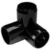 050-3W-BK by PVC Pipeworks - 1/2"" 3-WAY PVC FITTING, BLACK
