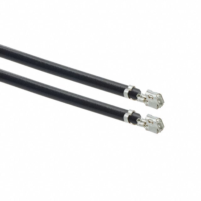 0502128000-06-B4-D by Molex - 6"" PRE-CRIMP 1854 BK001 BLACK